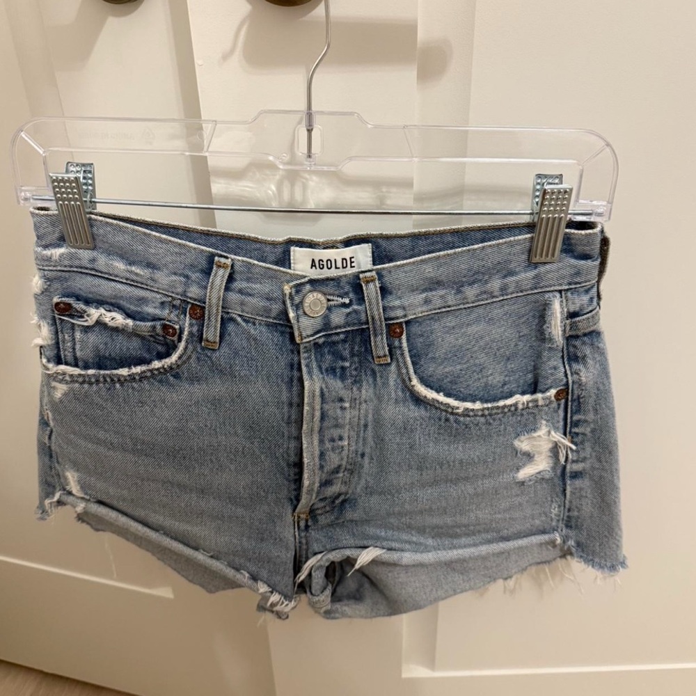 agolde  jean shorts